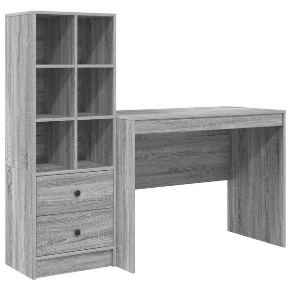 Pöytä Harmaa Sonoma 145.5 x 50 x 127 cm 2 kpl
