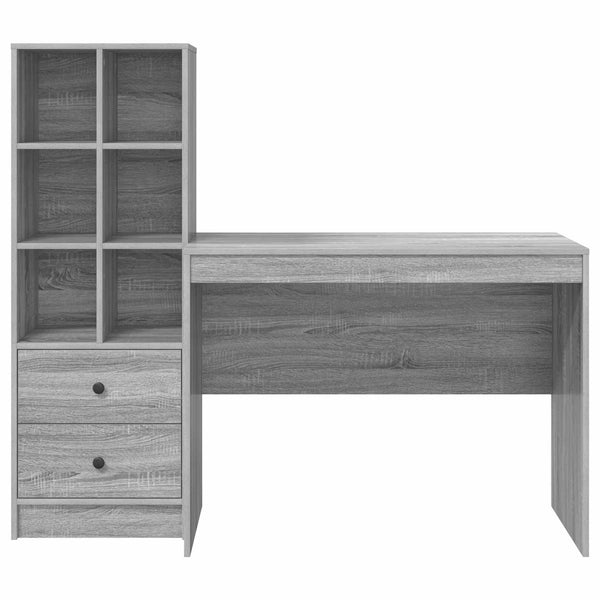 Pöytä Harmaa Sonoma 145.5 x 50 x 127 cm 2 kpl