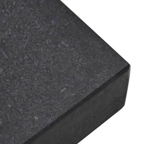 Päivänvarjonjalusta 25 kg Musta Graniitti Suorakaide