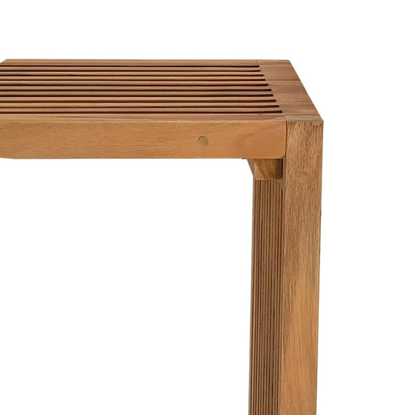 Puutarhan sivupöytä Ruskea 50 x 32,5 x 35 cm Tiikkipuu
