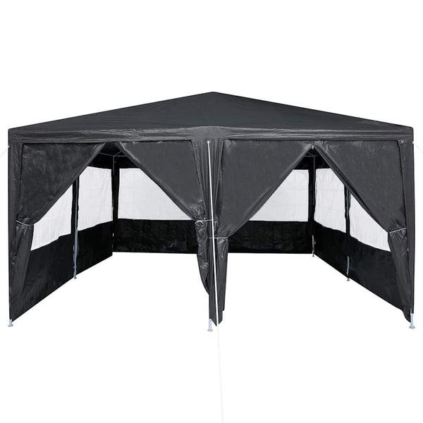 Juhlateltta 400 x 400 x 266 cm Antrasiitti Polyeteeni