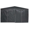 Juhlateltta 400 x 400 x 266 cm Antrasiitti Polyeteeni