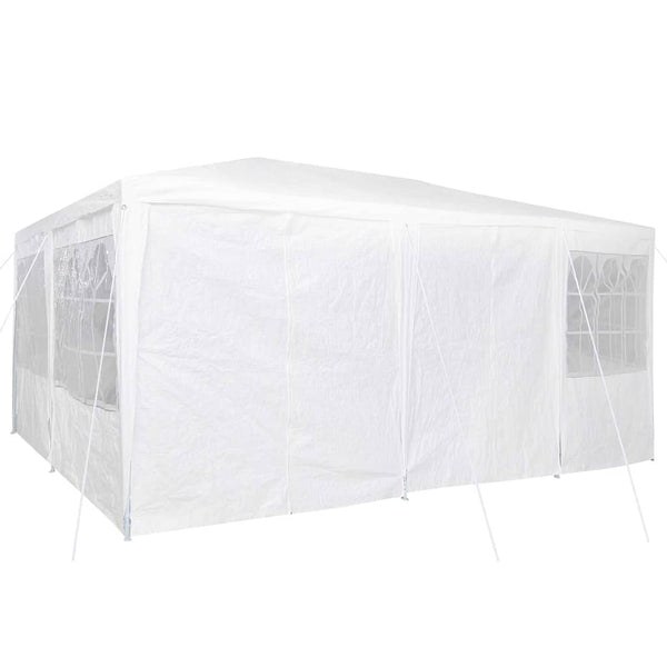 Juhlateltta 600 x 400 x 266 cm valkoinen Polyeteeni