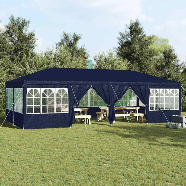 Juhlateltta 800 x 400 x 266 cm Sininen Polyeteeni