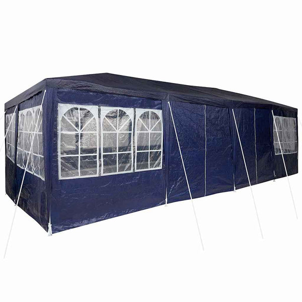 Juhlateltta 800 x 400 x 266 cm Sininen Polyeteeni