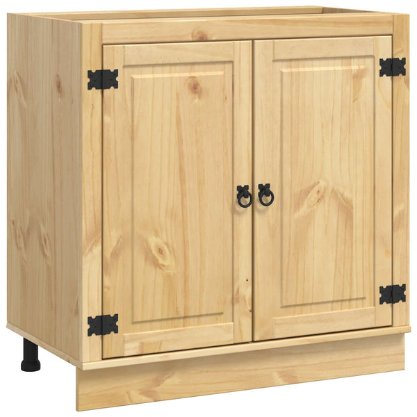 Kaappi SKI Hunaja Ruskea 80 x 46 x 81,5 cm Massiivinen mänty