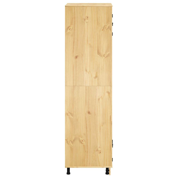 Kaappi SKI Hunaja Ruskea 66 x 58 x 207 cm Massiivinen mänty