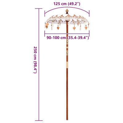 Balineesi Aurinkovarjo Kerma (90-100) x 260 cm