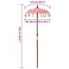 Balineesi Aurinkovarjo Pinkki (90-100) x 260 cm