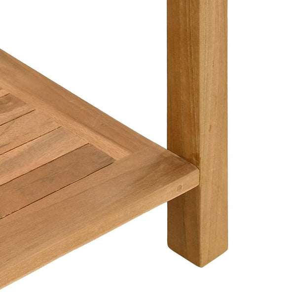 Konsolipöytä säilytystilassa Ruskea 110 x 40 x 75 cm Tiikkipuu