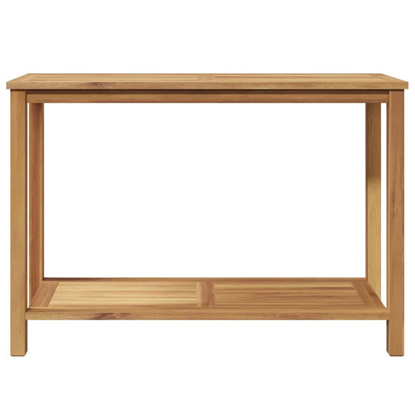 Konsolipöytä säilytystilassa Ruskea 110 x 40 x 75 cm Tiikkipuu