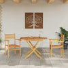 Puutarhan pinottavat tuolit 2 pcs Ruskea 55.5 x 55.5 x 90 cm