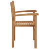 Puutarhan pinottavat tuolit 2 pcs Ruskea 55.5 x 55.5 x 90 cm