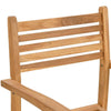 Puutarhan pinottavat tuolit 4 pcs Ruskea 55.5 x 55.5 x 90 cm