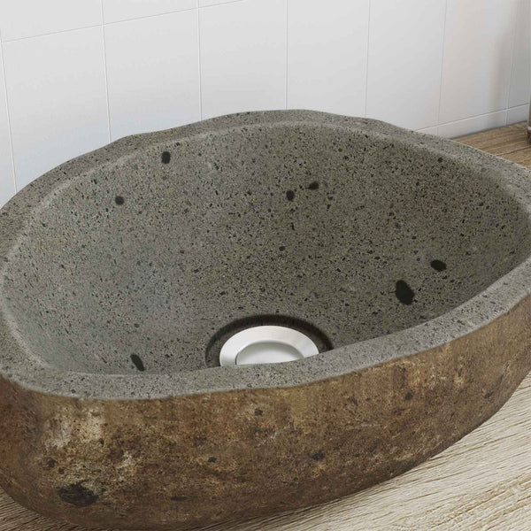 Johtokivibassari Vaaleanharmaa (30-37) x (25-30) x 12 cm