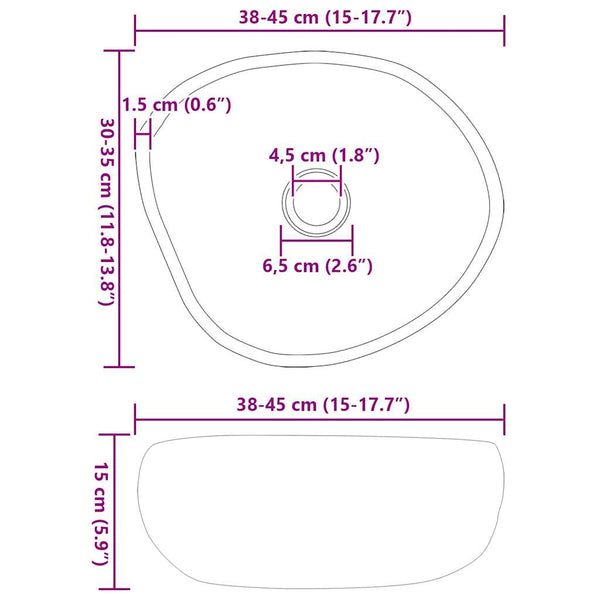 Pesuallas Vaaleanharmaa (38-45) x (30-35) x 15 cm Jokikivi