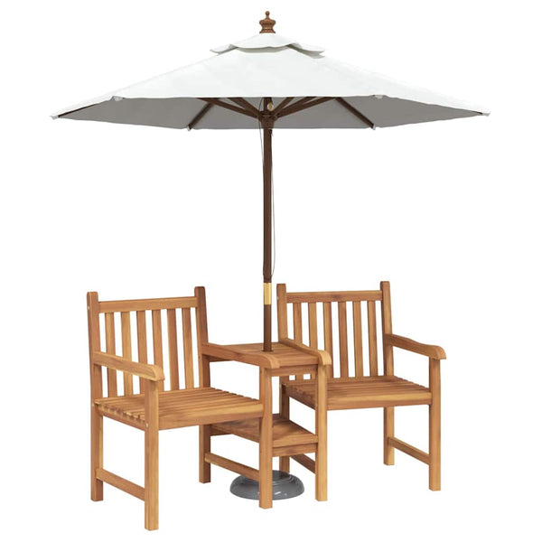 Ulkotuolit ruskeana 152 x 63 x 89 cm Täysi tiikki