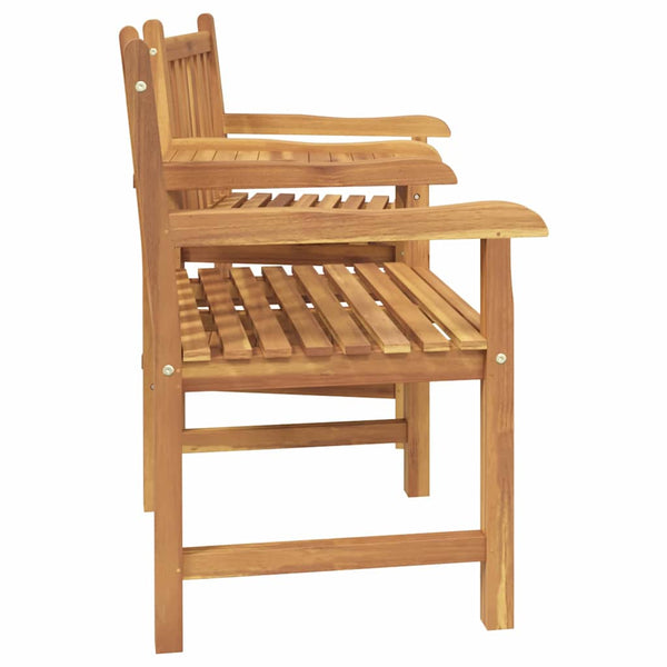 Ulkotuolit ruskeana 152 x 63 x 89 cm Täysi tiikki