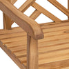 Puutarhatuolit 2 pcs Ruskea 58 x 60 x 90 cm Täysi tiikki