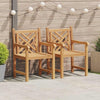 Puutarhatuolit 2 pcs Ruskea 58 x 60 x 90 cm Täysi tiikki