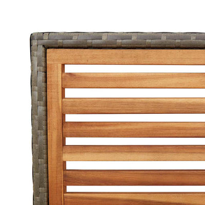 Ruskea ja harmaa puutarhan pinottavat tuolit Elusia (2 pcs)