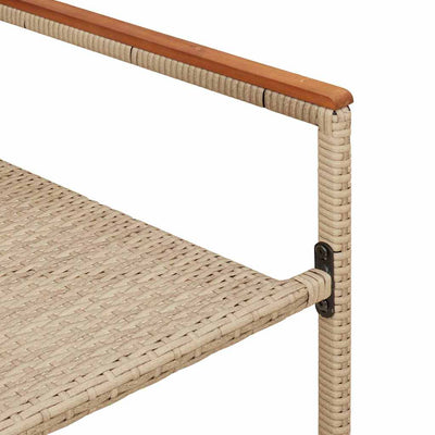 Kerma ja ruskea puutarhan pinottavat tuolit Euriante (2 pcs)