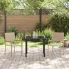 Kerma ja ruskea puutarhan pinottavat tuolit Euriante (2 pcs)