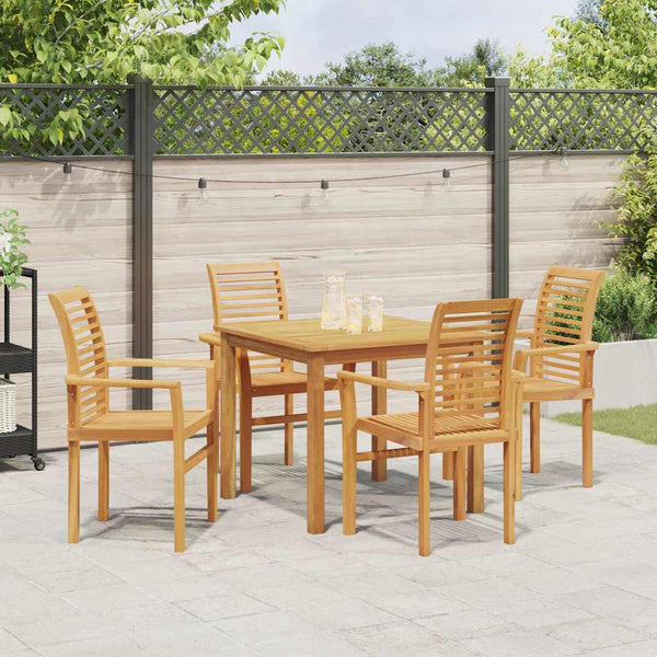 Ruskea pinoontaittuva puutarhatuoli Eupsihi 62.5x54.5x95.5cm