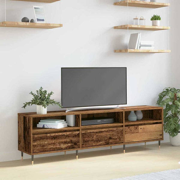 Vanha puu TV-kaappi 150 x 30 x 44,5 cm Tekninen puu