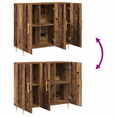 Vanha puu sivupöytä Eustenia 90x34x80cm (puinen)