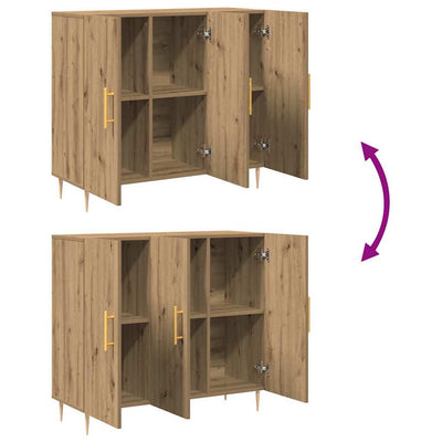 Artesaani tammi sivupöytä Raol 90x34x80cm (puinen)