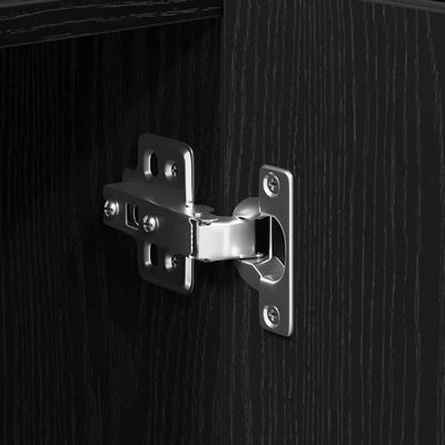 Musta tammi sivupöytä Angelu 90x34x80cm (puinen)