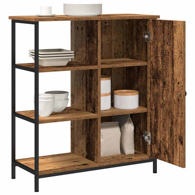 Vanha puu sivupöytä Bathez 70x30x80cm (puinen)