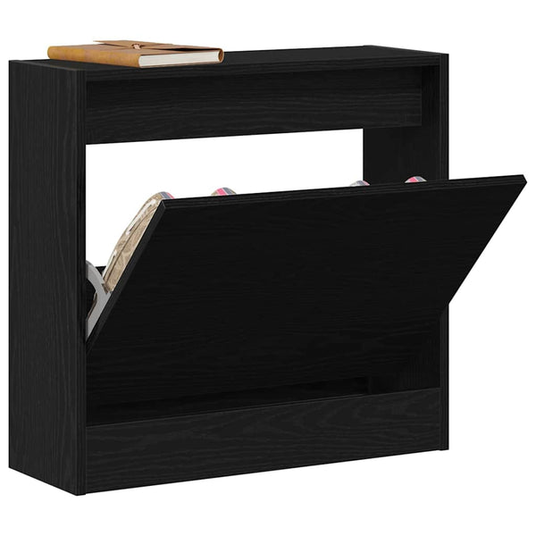 Kenkäkaappi 60 x 21 x 57 cm Tekninen puu Musta tammi.