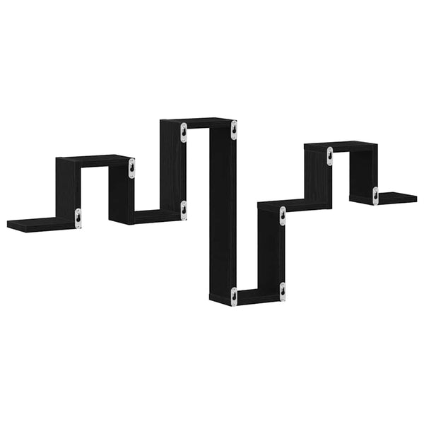 Seinähylly Seinäkiinnitettävä Musta tammi. 104.5 x 43 x 10 cm