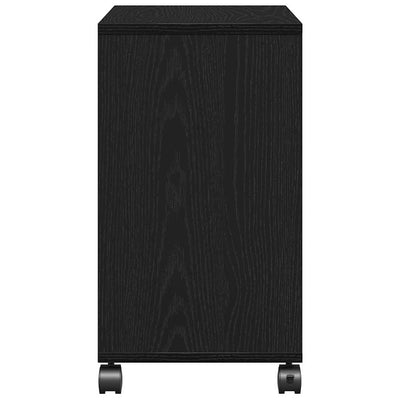 Musta tammi sivupöytä hyllyllä Gerardina 50x30x55cm (puinen)