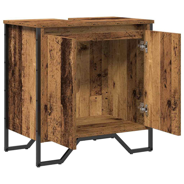 Kylpyhuoneen allaskaappi Vanha Puu 60 x 35 x 60 cm Tekninen puu
