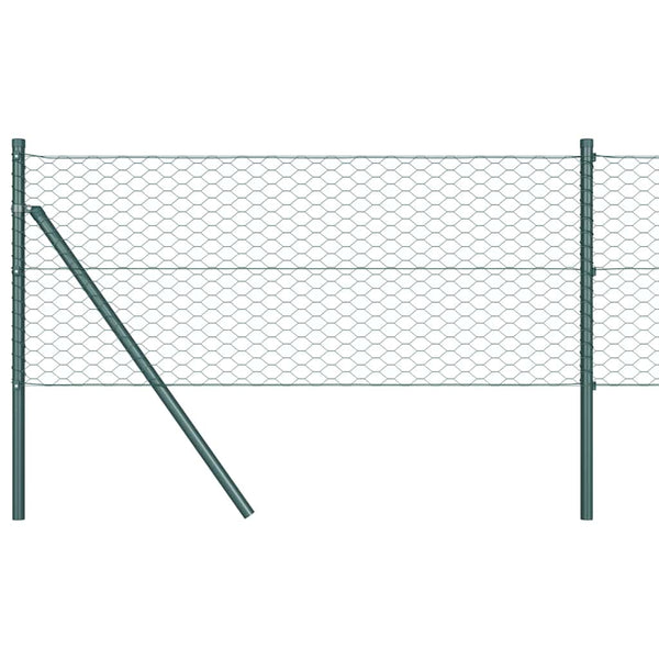 Kuusikulmainen aita 0,4 x 50 m Polyvinyylikloridi Vihreä