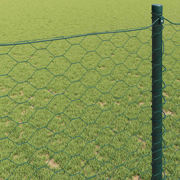 Kuusikulmainen aita 0,6 x 50 m Polyvinyylikloridi Vihreä