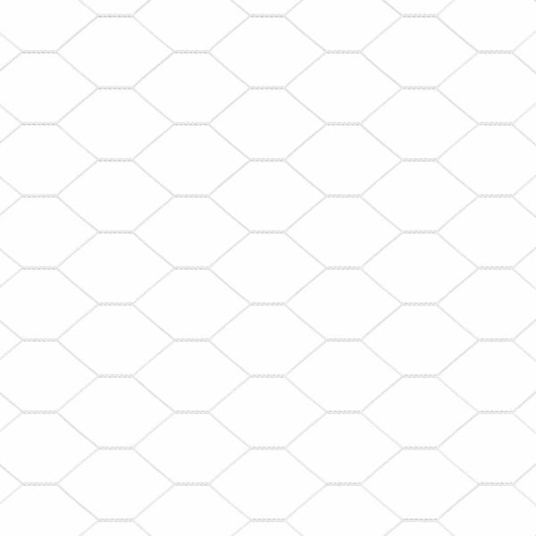 Kuusikulmainen aita 1,4 x 50 m Galvanoitu teräs Hopea