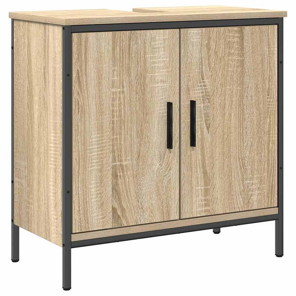 Kylpyhuonekalustesetti 2 kpl Ruskea 60 x 30 x 60 cm