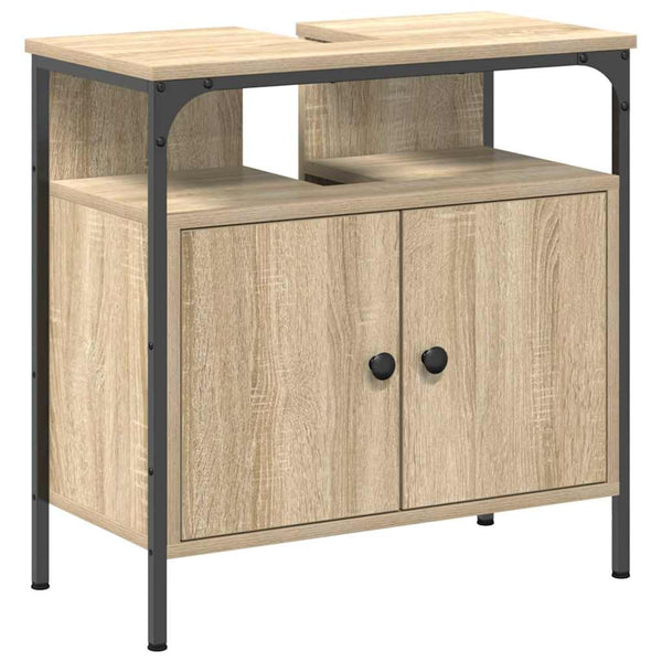 Kylpyhuonekalustesetti 2 kpl Ruskea 60 x 30 x 60 cm