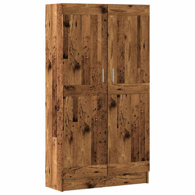 Kirjahylly vanha puu 82,5x30,5x150 cm lastulevy