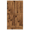Kirjahylly vanha puu 82,5x30,5x150 cm lastulevy