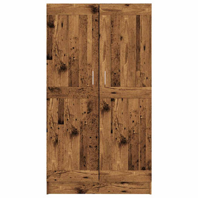 Kirjahylly vanha puu 82,5x30,5x150 cm lastulevy