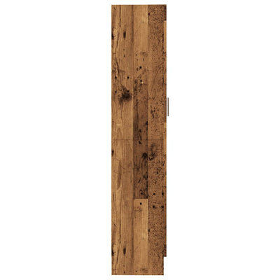 Kirjahylly vanha puu 82,5x30,5x150 cm lastulevy