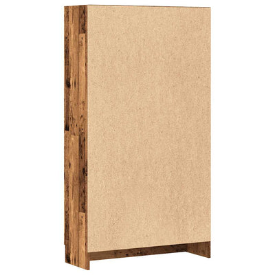 Kirjahylly vanha puu 82,5x30,5x150 cm lastulevy