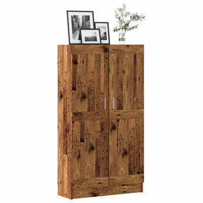 Kirjahylly vanha puu 82,5x30,5x150 cm lastulevy