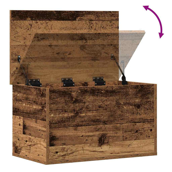 Säilytyslaatikko Vanha Puu 60 x 35 x 35 cm Tekninen puu