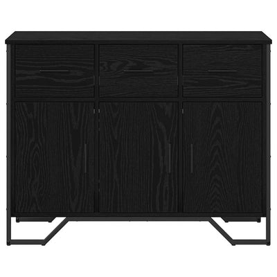 Musta sivupöytä Artemiana 97x32.5x74.5cm (puinen)